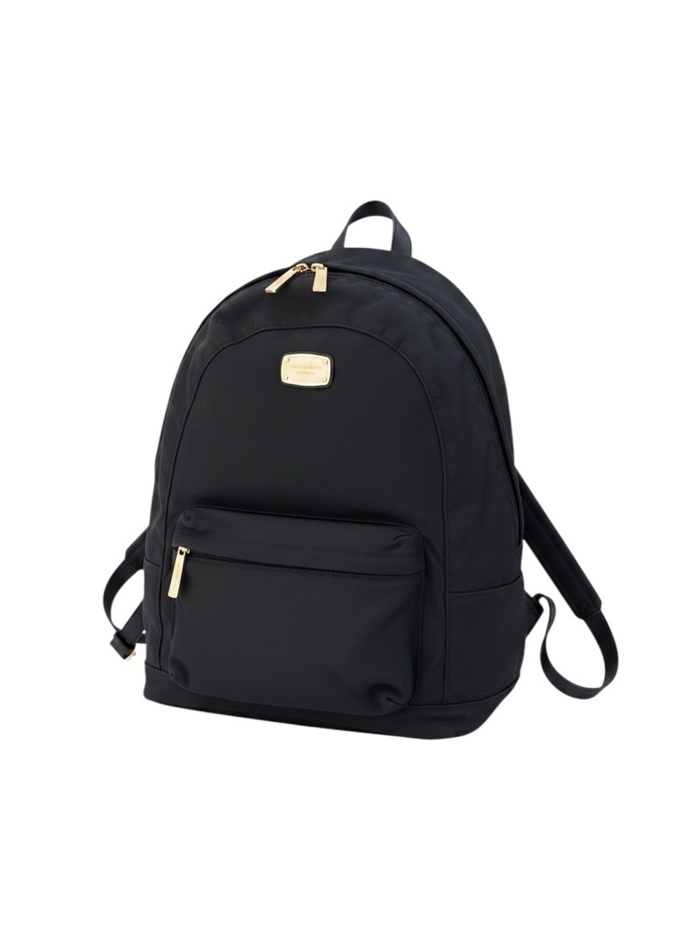 Michael Kors Black Nylon Backpack with Gold Hardware